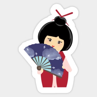 Kokeshi doll Sticker